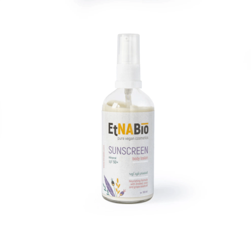 Минерален слънцезащитен лосион SPF 50 – EtNABio – 100 мл Намаления и отстъпки ЧеренПетък 3