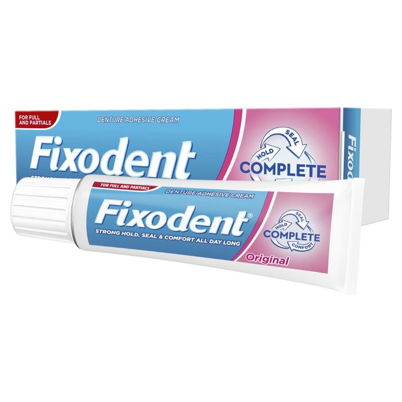 Fixodent Complete Original Стягащ крем за силно задържане Намаления и отстъпки ЧеренПетък