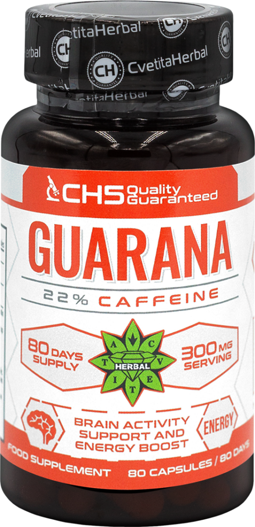 Guarana – Гуарана 80 капсули х 300 mg Намаления и отстъпки ЧеренПетък