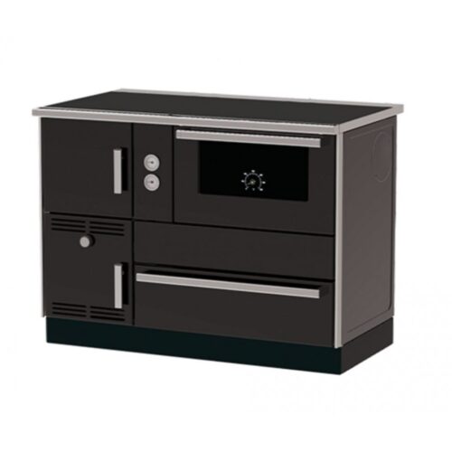 Готварска печка на дърва с водна риза Alfa Plam Alfa Term 35 Anthracite-Right, 32kW