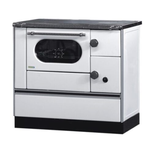 Готварска печка на дърва Alfa Plam Alfa 90 H Favorit White Left, 6.4kW Намаления и отстъпки ЧеренПетък