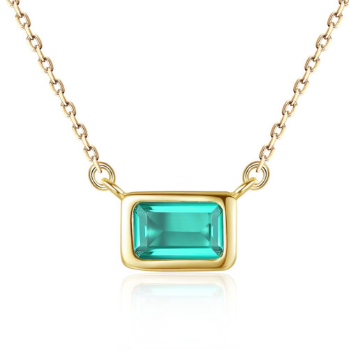 Сребърно колие - Emerald Love