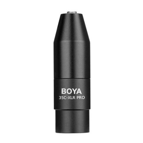Конвертор boya 3.5mm trs към xlr, 12-48v phantom power 35c-xlr pro