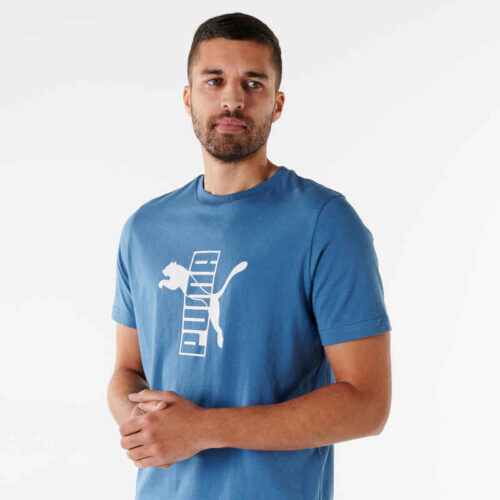 Мъжка тениска за фитнес puma, синя