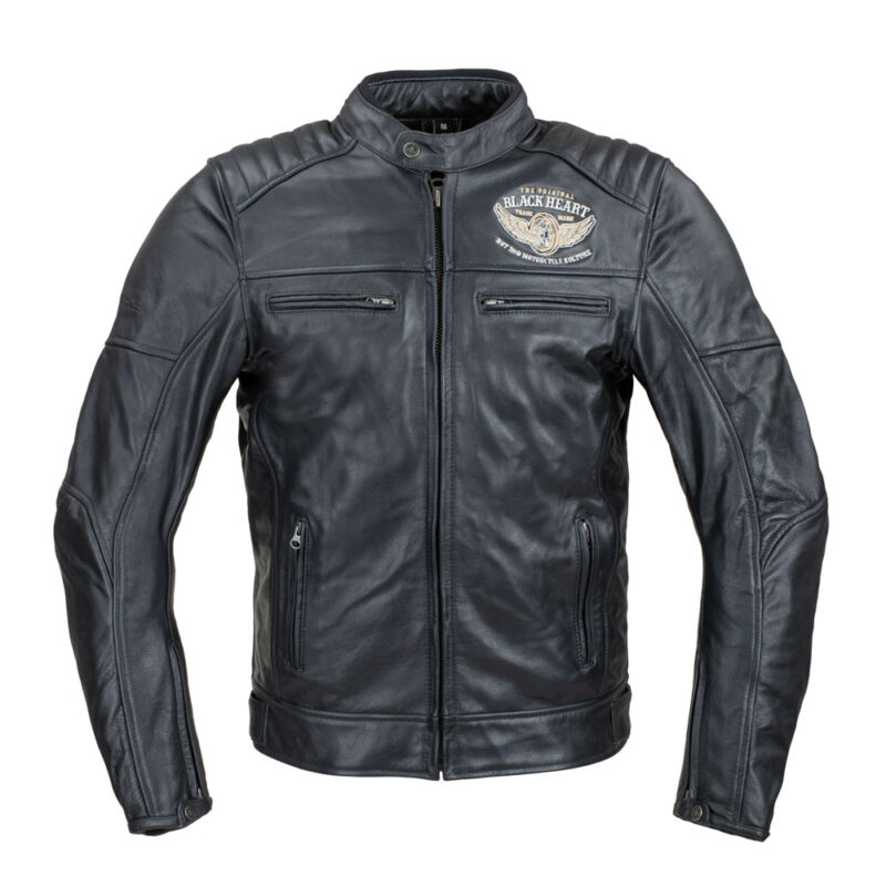 Мъжко кожено мото яке W-TEC Black Heart Wings Намаления и отстъпки ЧеренПетък 3