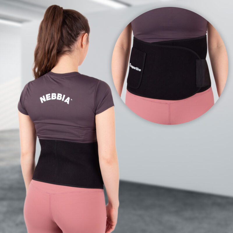 Неопренов колан inSPORTline Waistpire – Черен Намаления и отстъпки ЧеренПетък 3
