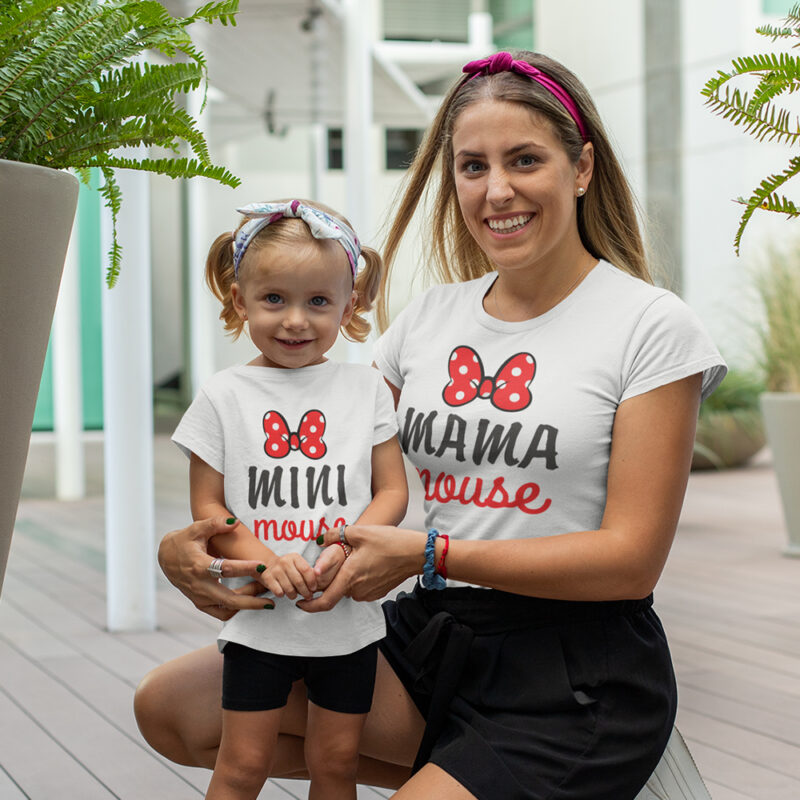 Разпродажба – Комплект тениски – Mama mouse, mini mouse Намаления и отстъпки ЧеренПетък 3
