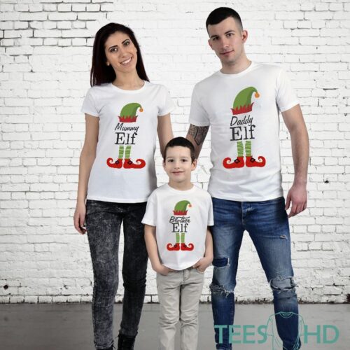 Комплект тениски – Mommy, Daddy and Brother Elf Намаления и отстъпки ЧеренПетък