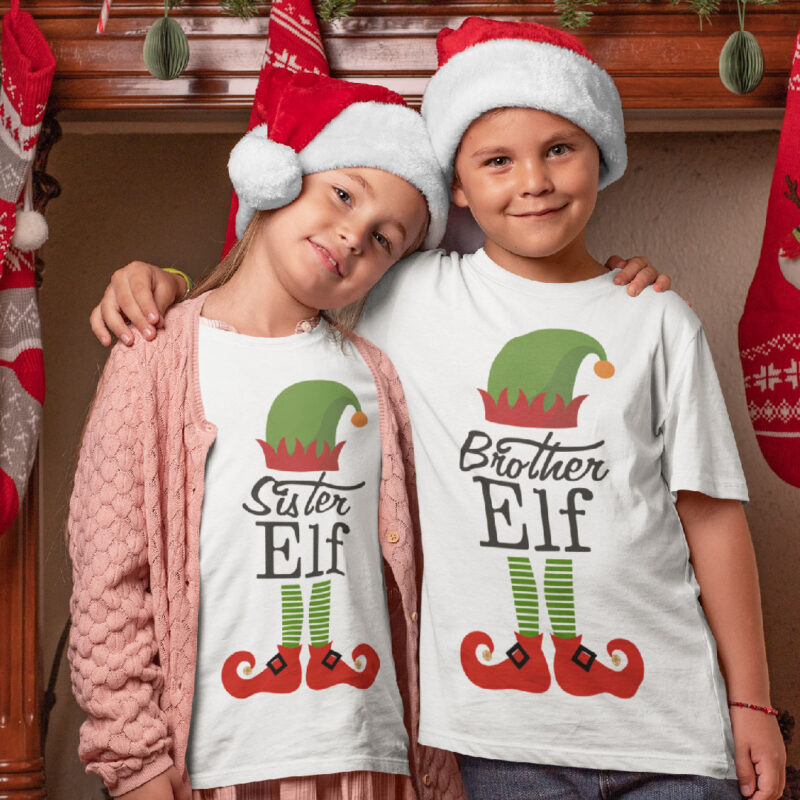 Комплект тениски – Sister and Baby Elf Намаления и отстъпки ЧеренПетък 3