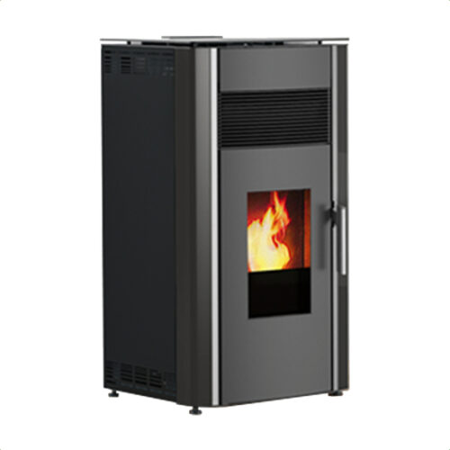 Пелетна камина  Alfa Plam Luca Black, 8kW Намаления и отстъпки ЧеренПетък