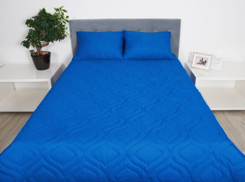 Капитониран юрган 200×220 Somnart Belina, микрофибър, може да се пере в пералня, вакуумирана, лятна, синьо Намаления и отстъпки ЧеренПетък