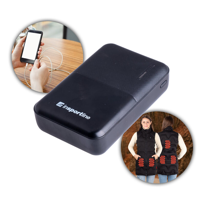Външна батерия inSPORTline PowerTen II 10 000 mAh Намаления и отстъпки ЧеренПетък 3