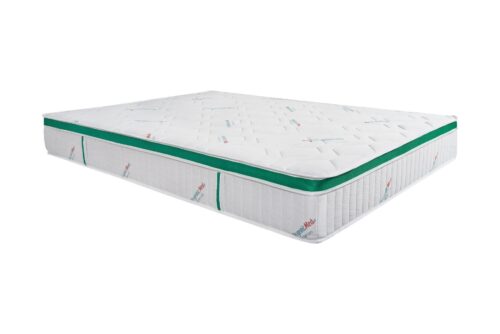 Пружинен матрак HypoallergenicMed Primo Protect 140x200, височина 23 см, ортопедичен, антиалергичен третиращ калъф, средна твърдост, 3D вентилационна ...