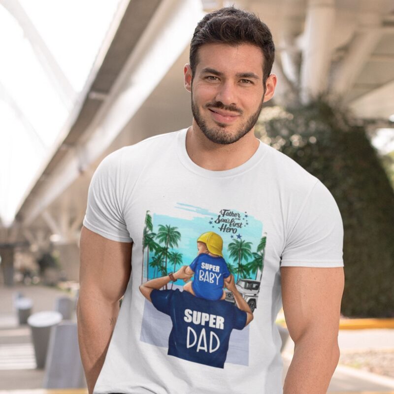 Разпродажба – Мъжка тениска – Super Dad Намаления и отстъпки ЧеренПетък 3