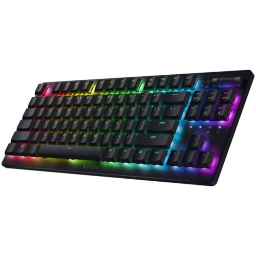 Razer deathstalker v2 pro tenkeyless – linear optical switch – us – black, gaming keyboard, razer™ low-profile optical switches (linear),  rgb chroma, top-class connectivity, ultra-long 50-hour battery life, fully programmable keys with on-the-fly … Намаления и отстъпки ЧеренПетък