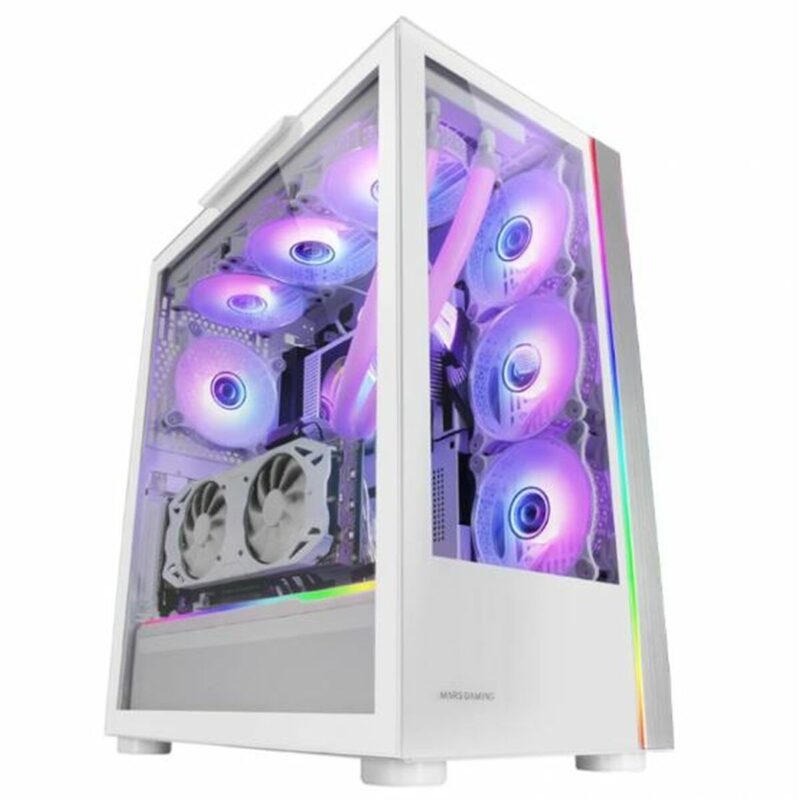 ATX полу-висока кутия Mars Gaming MCULTRA XXL Premium Бял RGB Намаления и отстъпки ЧеренПетък 3