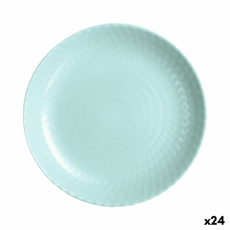 Lame plaat Luminarc Pampille цвят тюркоаз Cтъкло (25 cm) (24 броя) Намаления и отстъпки ЧеренПетък