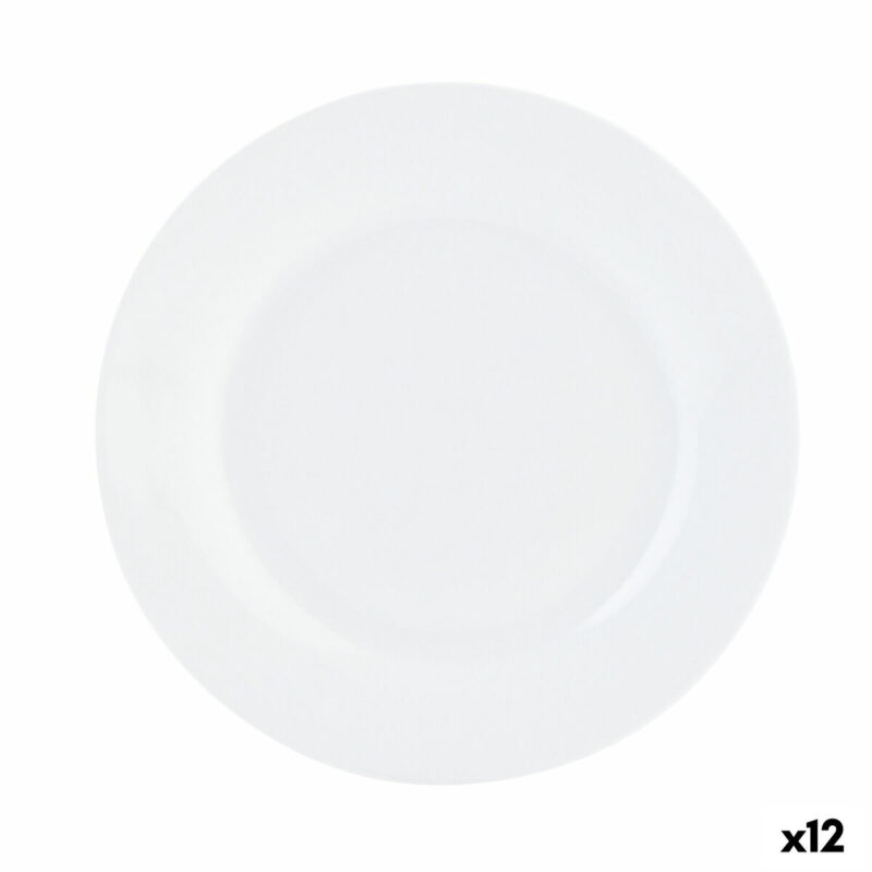 Lame plaat Quid Basic Керамика Бял (23 cm) (12 броя) Намаления и отстъпки ЧеренПетък