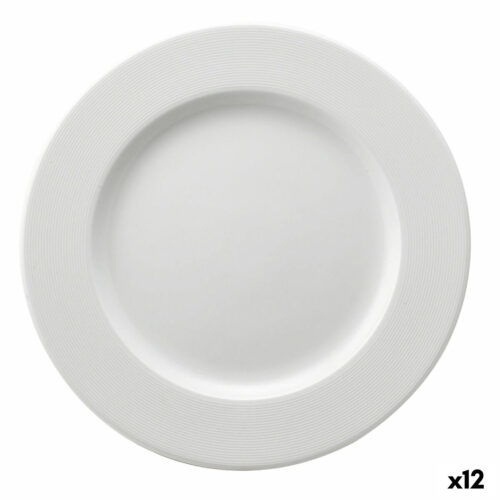 Lame plaat Ariane Orba Керамика Бял (Ø 27 cm) (12 броя)
