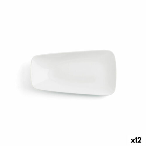 Lame plaat Ariane Vital Квадратен Керамика Бял (24 x 13 cm) (12 броя)