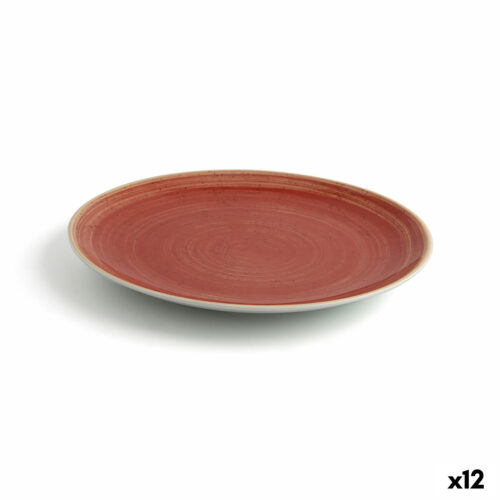 Lame plaat Ariane Terra Керамика Червен (Ø 21 cm) (12 броя)