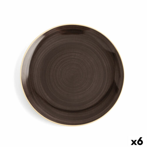 Lame plaat Ariane Terra Керамика Кафяв (24 cm) (6 броя)