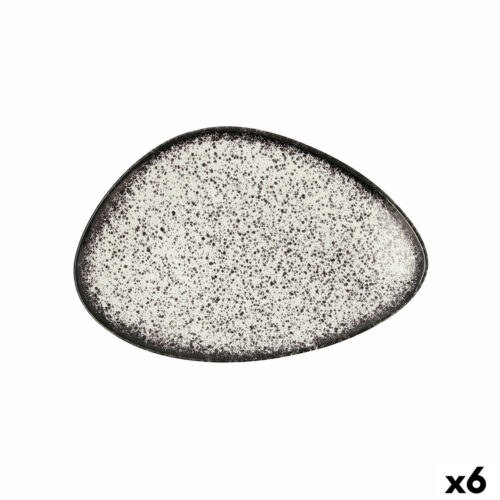 Lame plaat Ariane Rock Триъгълна Керамика Черен Ø 29 cm (6 броя)