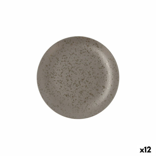Lame plaat Ariane Oxide Керамика Сив (Ø 21 cm) (12 броя)
