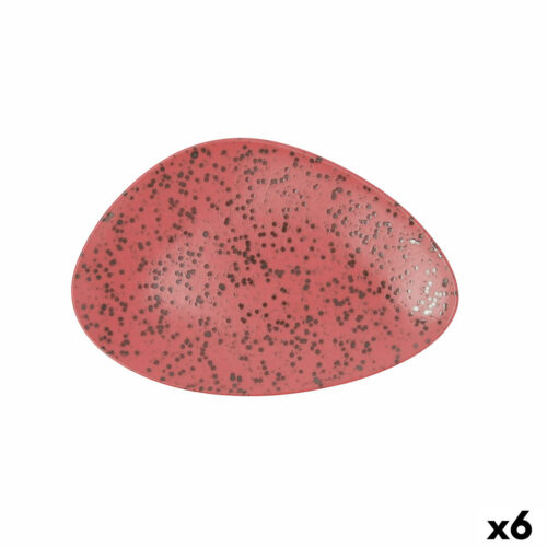 Lame plaat Ariane Oxide Триъгълна Керамика Червен (Ø 29 cm) (6 броя)