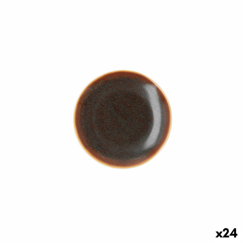 Lame plaat Ariane Decor Керамика Кафяв (Ø 15 cm) (24 броя) Намаления и отстъпки ЧеренПетък