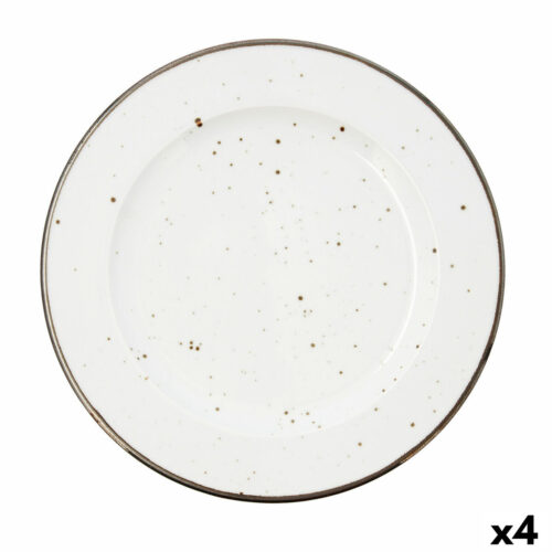 Lame plaat Bidasoa Brasser Dots Ikonic Керамика Двуцветен (Ø 31 cm) (4 броя)