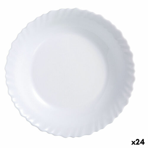 Lame plaat Luminarc Feston Бял Cтъкло (25 cm) (24 броя)