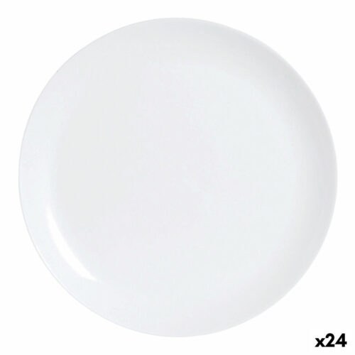 Lame plaat Luminarc Diwali Бял Cтъкло (25 cm) (24 броя) Намаления и отстъпки ЧеренПетък