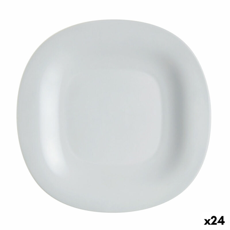 Lame plaat Luminarc Carine Сив Cтъкло (Ø 27 cm) (24 броя) Намаления и отстъпки ЧеренПетък