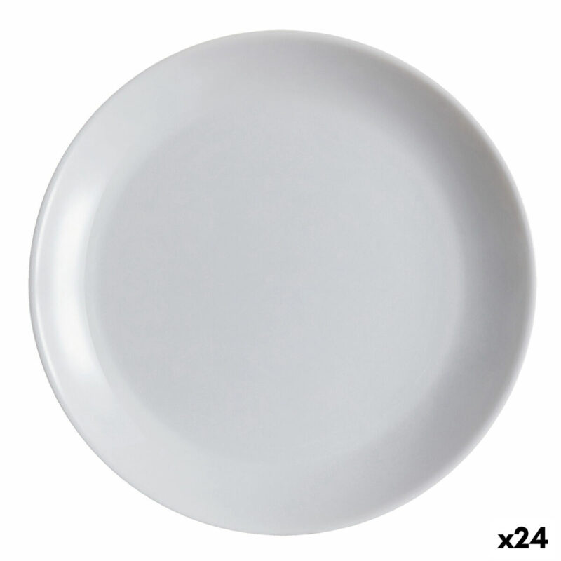 Lame plaat Luminarc Diwali Сив Cтъкло (25 cm) (24 броя) Намаления и отстъпки ЧеренПетък