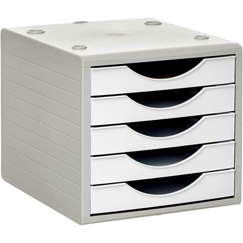Modular Filing Cabinet Archivo 2000 ArchivoTec Serie 4000 5 чекмеджета Din A4 Бял Пай (34 x 27 x 26 cm) Намаления и отстъпки ЧеренПетък