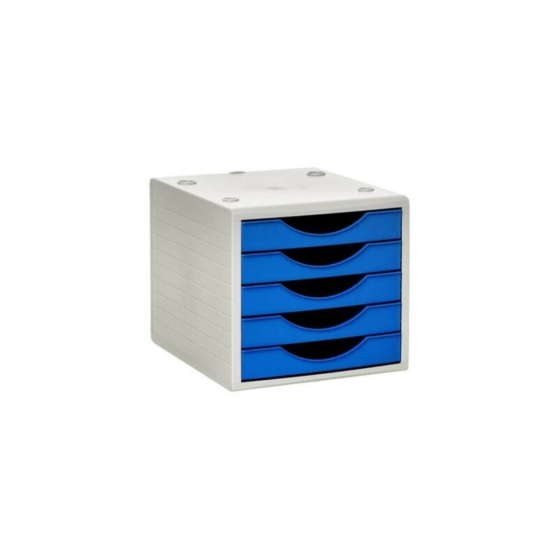 Modular Filing Cabinet Archivo 2000 ArchivoTec Serie 4000 Син 5 чекмеджета Din A4 (34 x 27 x 26 cm) Намаления и отстъпки ЧеренПетък