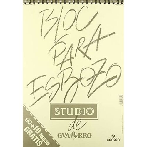 Sketch pad Canson Микроперфориран 90 gr 100 Листи 5 броя Спирала (210 x 297 mm)