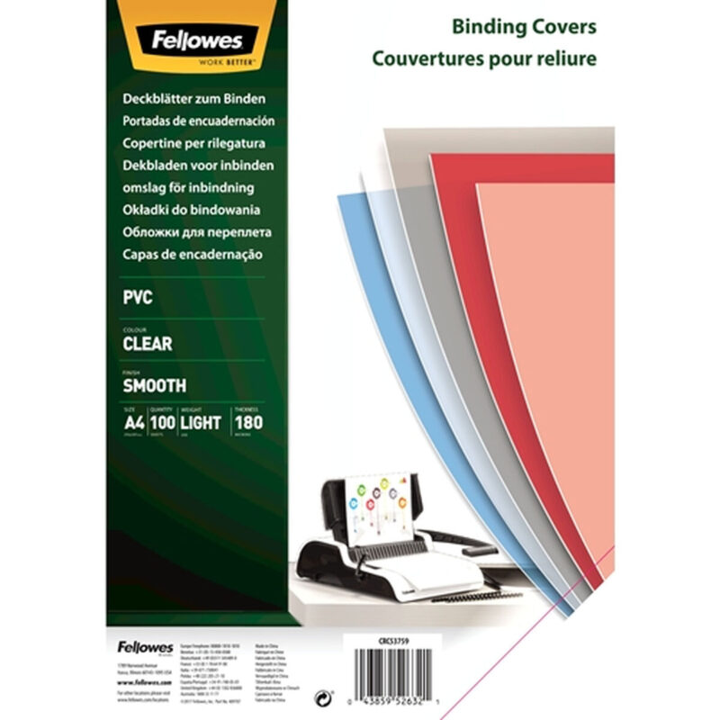 Binding Covers Displast Прозрачен A4 (100 броя) Намаления и отстъпки ЧеренПетък