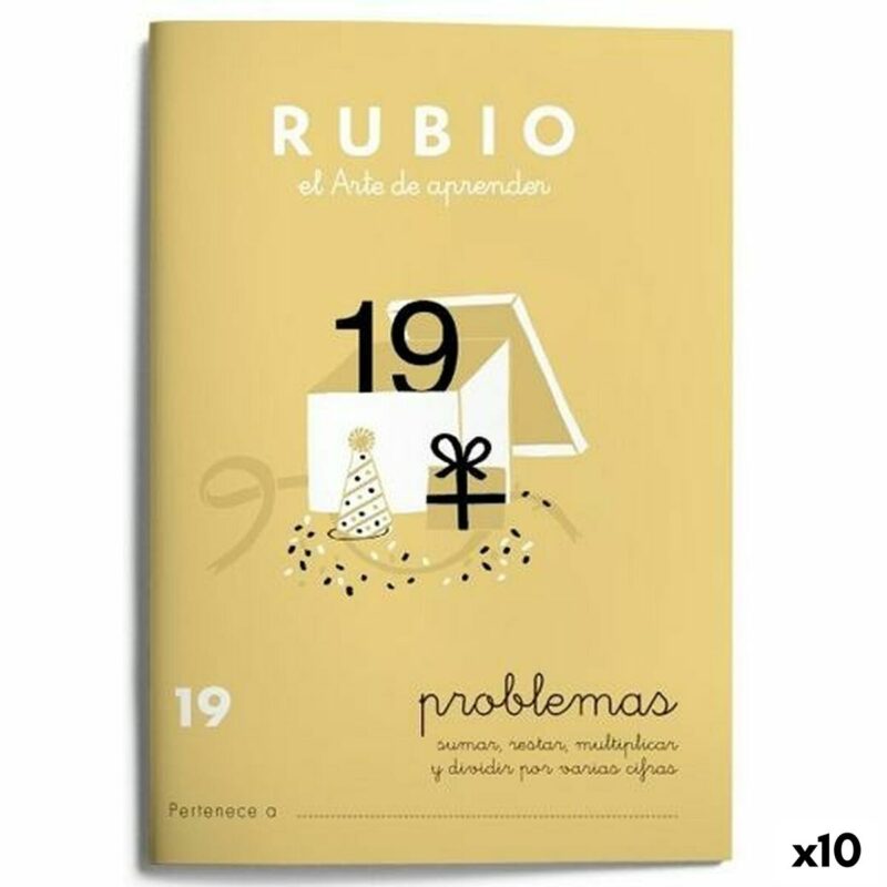 Mathematics notebook Rubio Nº19 испански 20 Листи 10 броя Намаления и отстъпки ЧеренПетък