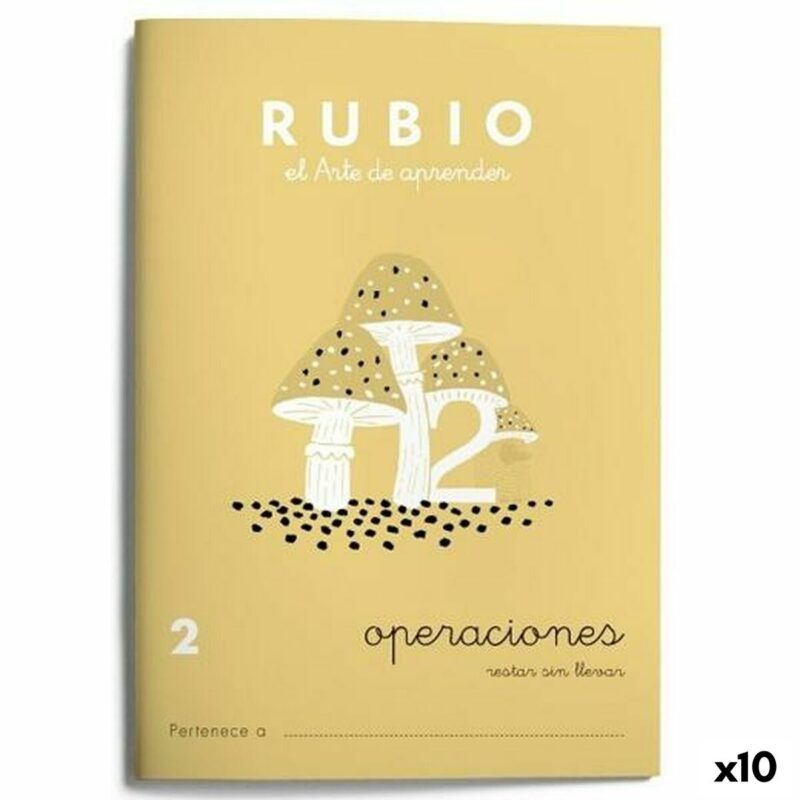 Mathematics notebook Rubio Nº2 испански 20 Листи 10 броя Намаления и отстъпки ЧеренПетък