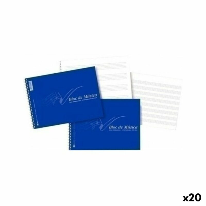 Music Pad Син 20 Листи Четвърт (20 броя) Намаления и отстъпки ЧеренПетък