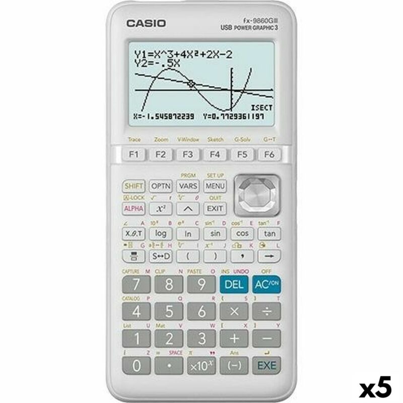 Graphing calculator Casio FX-9860G II Бял (5 броя) Намаления и отстъпки ЧеренПетък