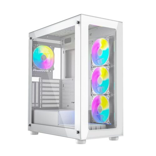 ATX полу-висока кутия GEMBIRD CCC-FC-X450MAX-W Бял Многоцветен Намаления и отстъпки ЧеренПетък