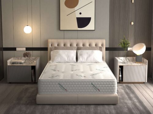 Покет матрак с пружини HypoallergenicMed® Safe Relax HoReCa 140x200, височина 25 см, ортопедичен, антиалергичен лечебен калъф, средна твърдост