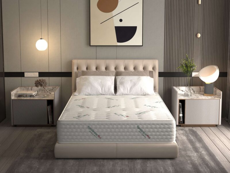 Покет матрак с пружини HypoallergenicMed® Safe Relax HoReCa 140×200, височина 25 см, ортопедичен, антиалергичен лечебен калъф, средна твърдост Намаления и отстъпки ЧеренПетък
