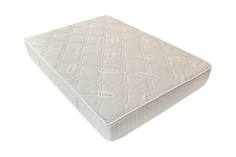 Мемори матрак Somnart Silver Relax 120×200, височина 24 см, покритие със сребърни йони, с дръжки, средна твърдост Намаления и отстъпки ЧеренПетък