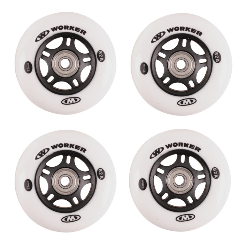 Комплект колела WORKER 72mm и лагери ABEC-7 Chrome Намаления и отстъпки ЧеренПетък 3