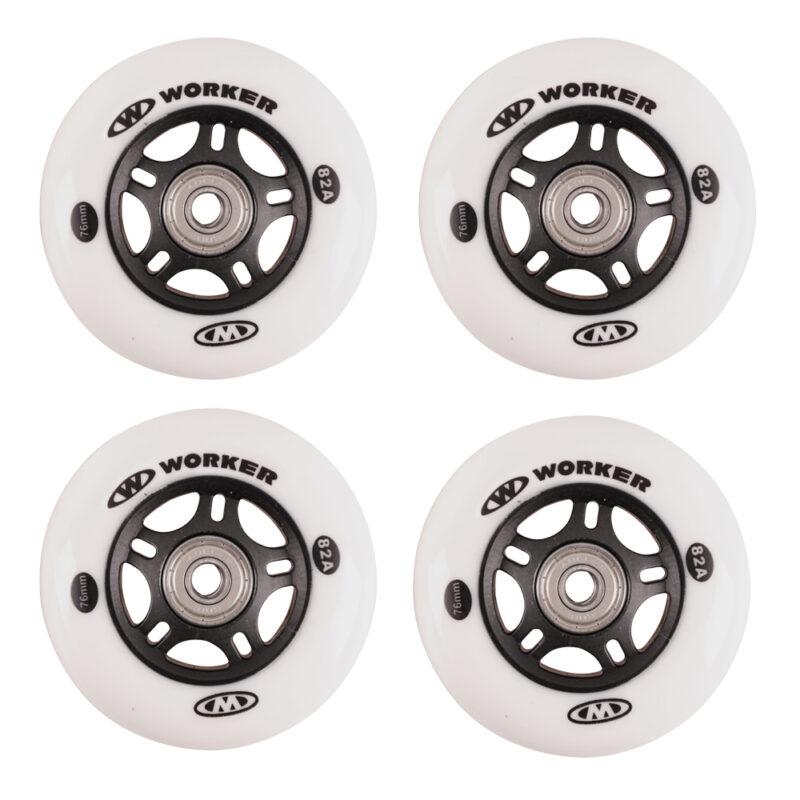 Комплект колела WORKER 76mm и лагери ABEC-7 chrome Намаления и отстъпки ЧеренПетък 3