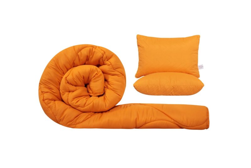 Комплект SomnART Coral гама, юрган 200×220 см и 2 възглавници 50×70 см, Orange Намаления и отстъпки ЧеренПетък